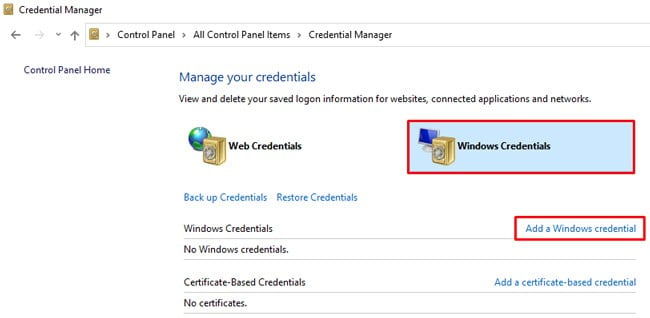 add-a-windows-credential