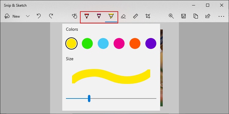 How to Use Snip & Sketch to Take Screenshots in Windows 4 annotate