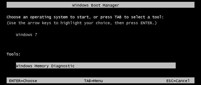 boot-manager-memory-diagnostic