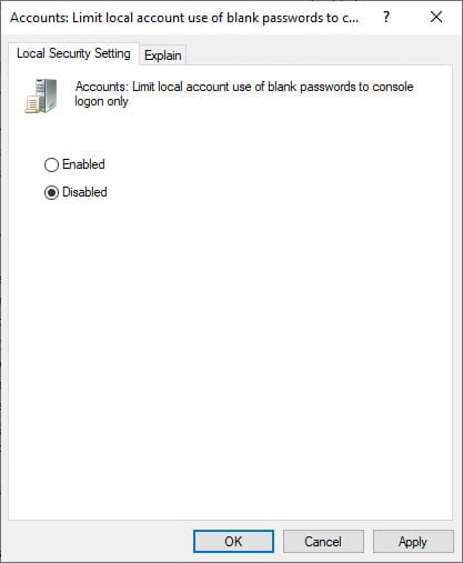 disable-limit-local-account-use-of-blank-passwords