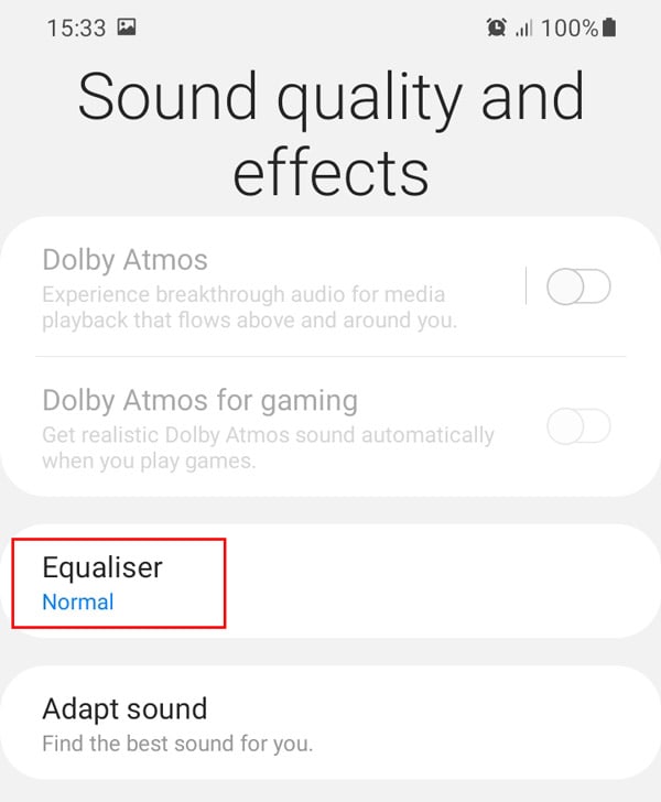 Sound quality and effects