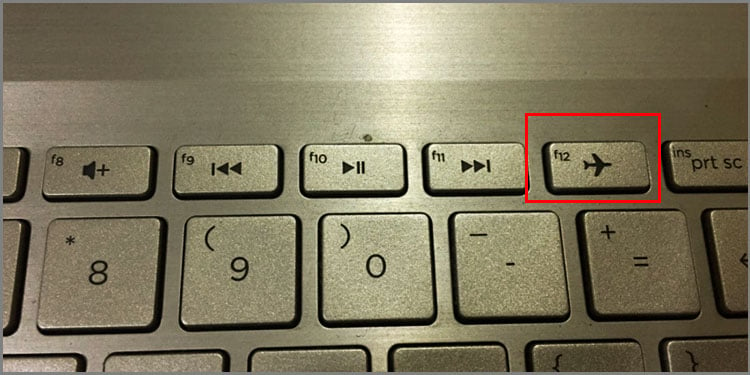laptop airplane mode off button