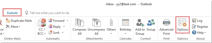 Outlook用Kutools 