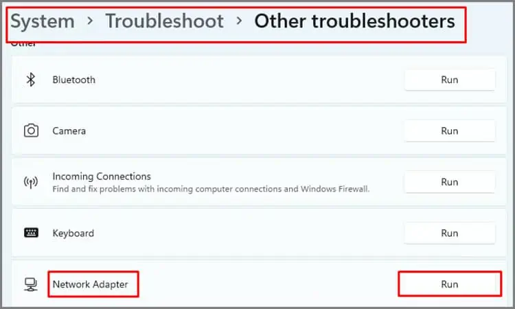 network-adapater-troubleshooter