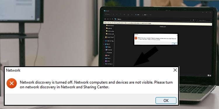 network discovery is turned off