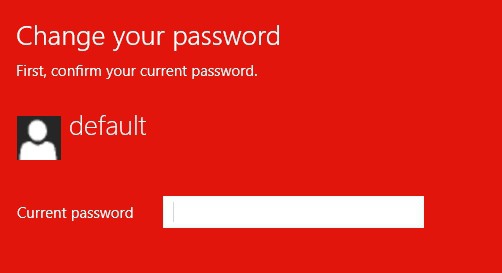 old password verification for password removal