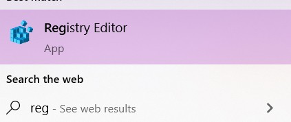 registry editor