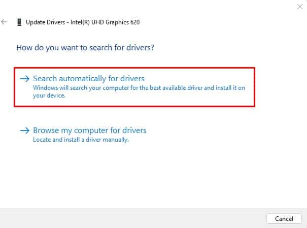 search graphics driver automatically