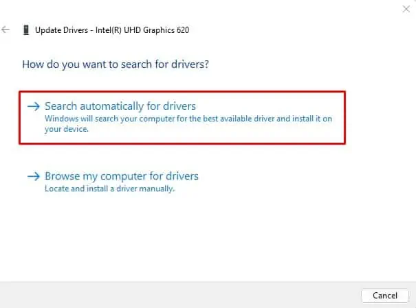 search-graphics-driver-automatically