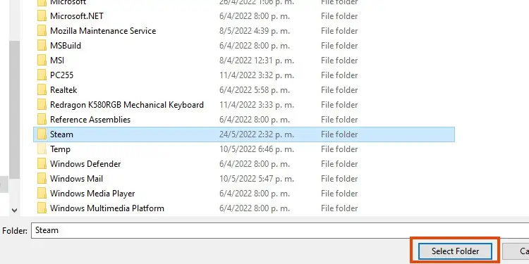 Steam Not Updating Games? Here’s How to Fix It 58 select-steam-folder