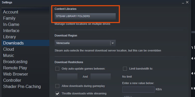 steam library folder 