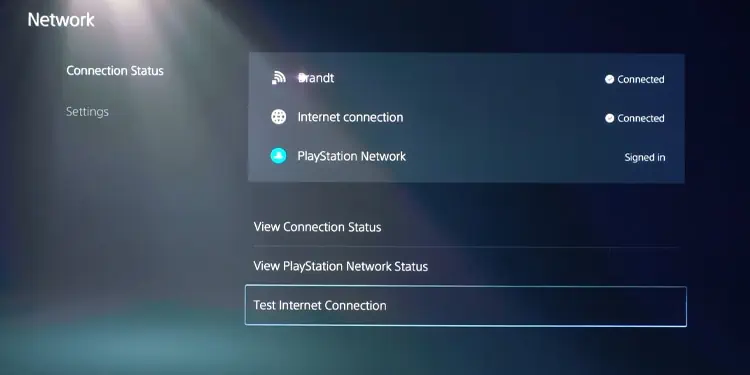 Does the PS5 have Wi-Fi 6? How to Enable it 16 test-internet-connection-ps5