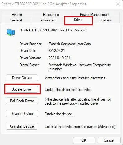 update-network-adapter-driver