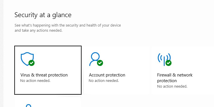 virus and threat protection 
