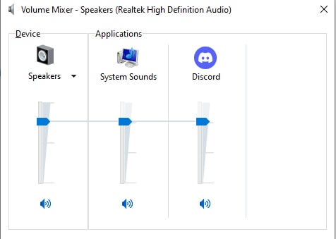 volume mixer from run