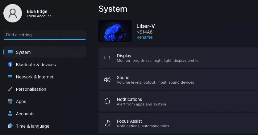windows 11 system