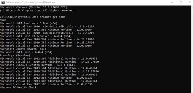 wmic-product-get-name