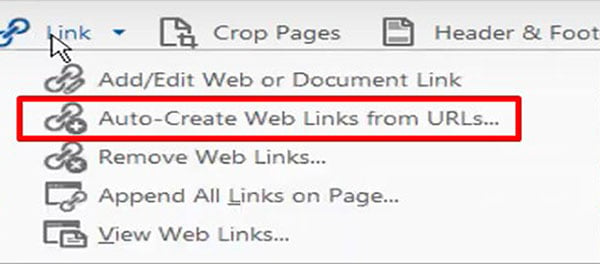 Auto-create web links from URLs
