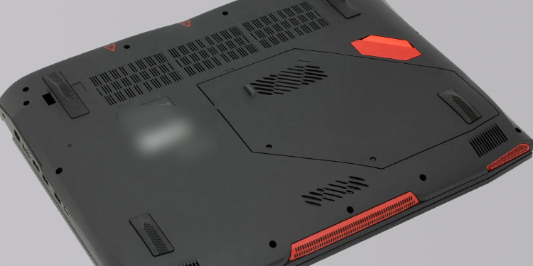How to Upgrade CPU on Laptop 4 Back part Segmented