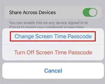 Change-screen-passcode-popup
