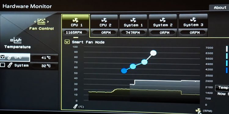 check CPU fan BIOS