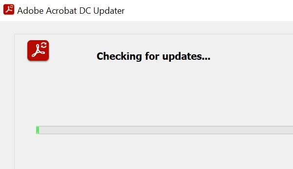Checking for PDF viewer updates