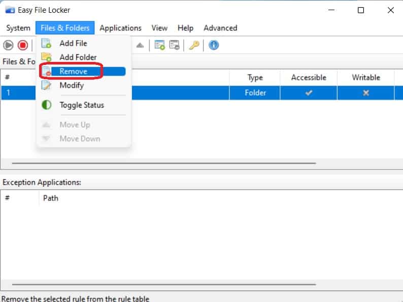 EasyFileLockerRemove