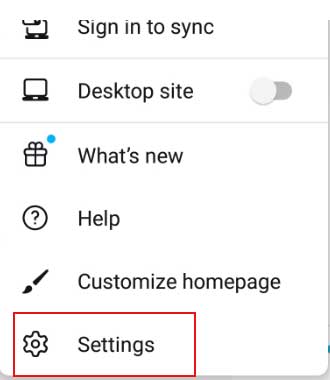 Firefox-setting