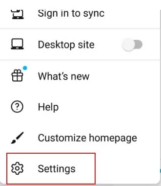 Firefox-setting