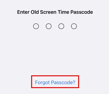 Forgot-passcode