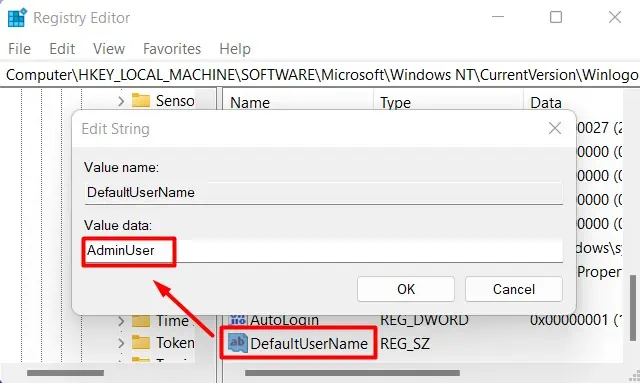 RegistrySTRINGDefaultUser