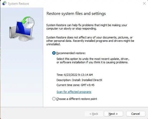 Windows Troubleshooter Not Working? Try These Fixes 31 RestoreSystemFilesAndSettings
