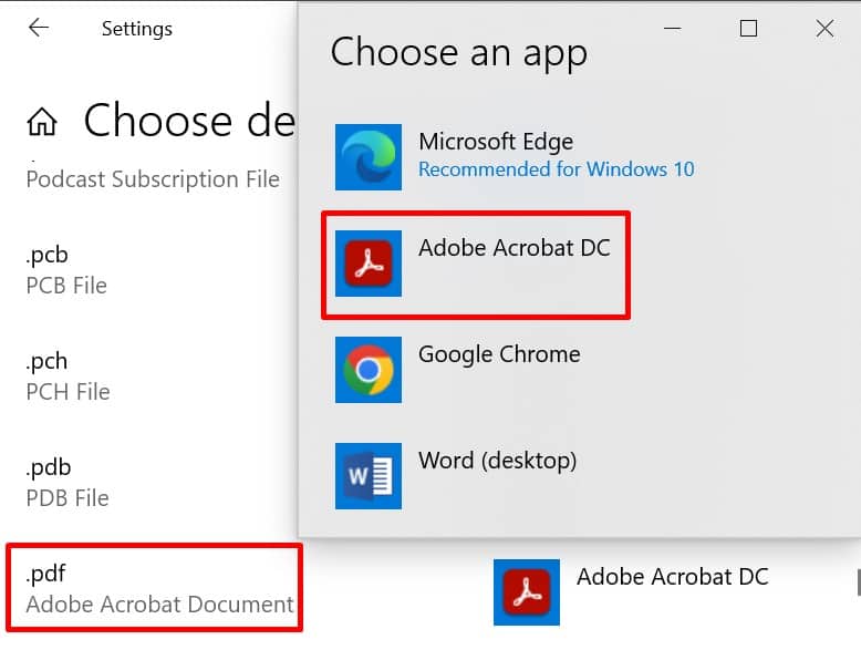 Set default PDF viewer