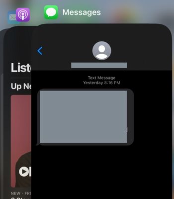 Swipe the bar from the bottom to the top to open the recent apps