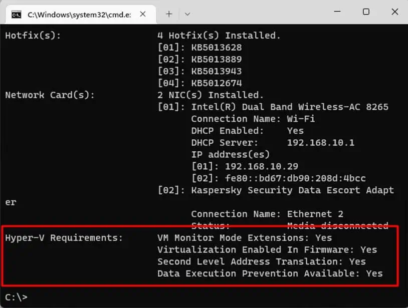 SysInfoHyperV