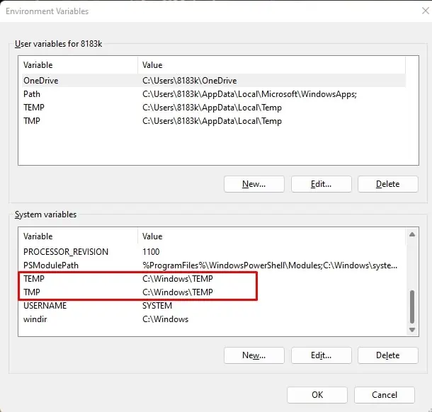 SystemPropertiesEnvironmentalVariablesSystemVariables