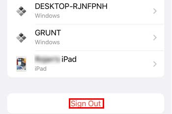 Tap-on-Sign-out