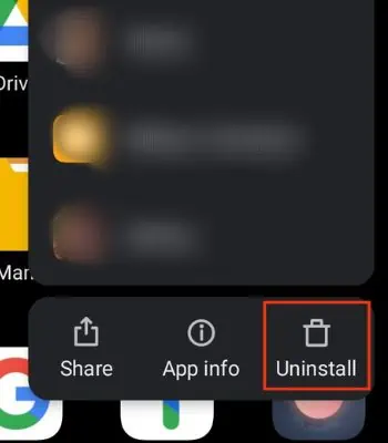 Tap-on-uninstall