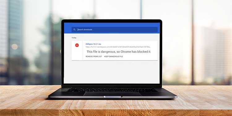 This file is dangerous, so Chrome has blocked it