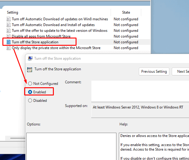 TurnOffStoreApplicationEnabled