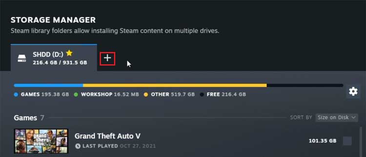 Transfer or Install STEAM games to another HD or SSD 