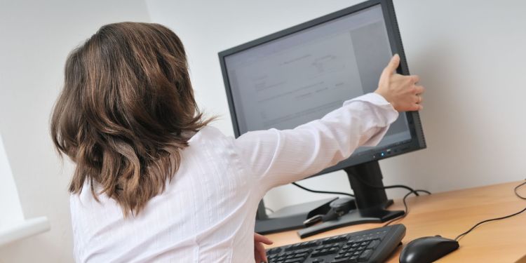How Far Should You Sit From Your Monitor? 2 adjust monitor position