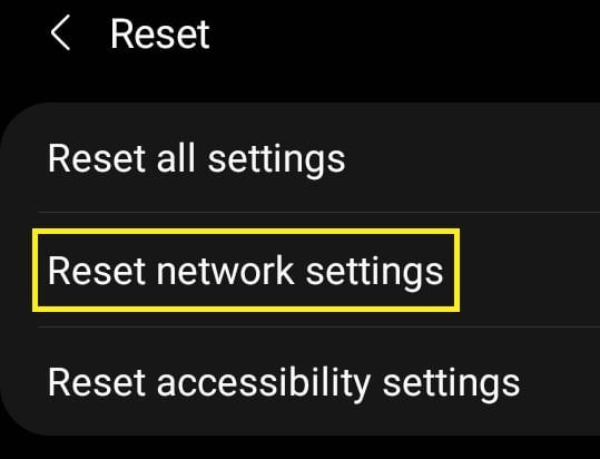 android-reset-network