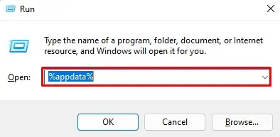 CORSAIR Mouse Not Working - 9 Proven Ways to Fix it 33 appdata-in-run-dialog-box-1