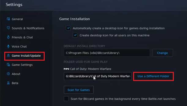 battlenet-use-diff-folder