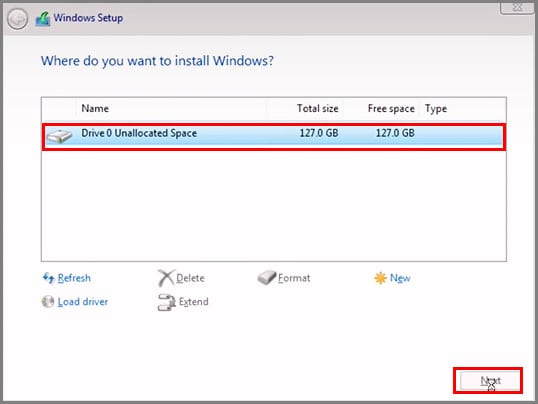 choose storage drive for windows 11