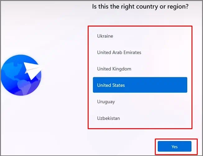 chose-country-or-region-during-setup