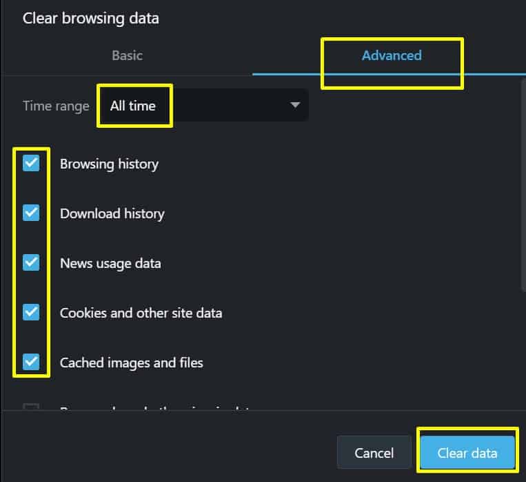 clear-browsing-data-opera