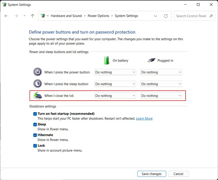 close-lid-power-settings