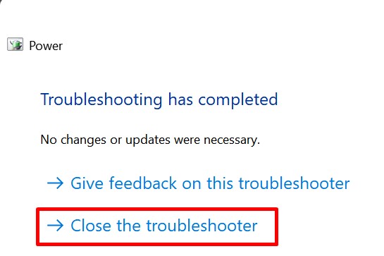 close-troubleshooter